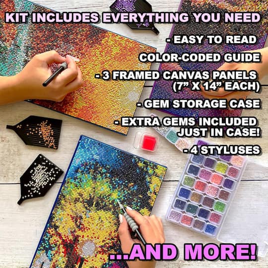 ArtSkills® Brilliant Art Highland Cow Stretched Canvas Diamond Painting Kit